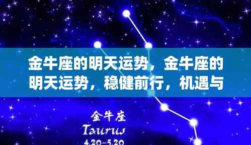 金牛座的明天运势展望，稳健前行，机遇与挑战并存