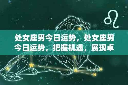 处女座男今日运势详解，把握机遇展现卓越魅力，开启好运之门！